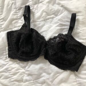 Victoria’s Secret Black Lace Unlined Demi Bra